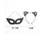 Halloween Black Mask Cat Ear Hairband Set Masquerade Half Face Masks Fancy Carousel 5