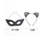 Halloween Black Mask Cat Ear Hairband Set Masquerade Half Face Masks Fancy Carousel 8