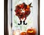 Halloween Decorations Wreaths with Witch Hat and Legs, Lighted LED Lights, Carousel 3
