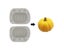 Grey-2 SET 3D Pumpkin Silicone Mold, Mini Pumpkin Chocolate Candy Fudge Mol Carousel 6