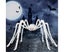Giant Halloween Hairy Spider,Realistic Scary White Spider Props Decoration Carousel 3