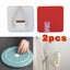 2pcs Wall Hanging Picture Self Adhesive Hanger Hook Plate Sticky Pads Invisib... Carousel 1