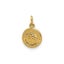 14k Yellow Gold Saint Christopher Medal Charm, 13x8mm Carousel 1
