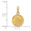 14k Yellow Gold Saint Christopher Medal Charm Pendant, 21x12mm Carousel 4