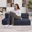 Fraser Country: Double - Tri-Fold Foam Folding Mattress and Sofa Bed (Navy) Carousel 2