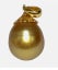 10.7 x 12mm Natural Deep Golden Philippines Pearl Pendant Carousel 1