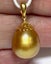 10.7 x 12mm Natural Deep Golden Philippines Pearl Pendant Carousel 6
