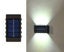 1 Pcs 10 LED Solar Convex Lens Wall Light - White Carousel 1