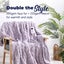 Dreamaker Luxury Faux Fur Heated Throw 200x180cm Lavender Carousel 2