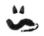 Faux Fur Cat Fox Wolf Furry Tail and Clip Ears for Halloween Party Costume Carousel 1