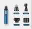 Nose Hair Trimmer with 4 Interchangeable Heads Carousel 1