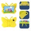 Case for Galaxy Tab A8 10.5 Inch 2021 (SM-X200/SM-X205) -Yellow Carousel 3