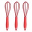 Silicone Whisk, Stainless Steel Wire Whisk Set Of 3 -balloon Egg Beater Perfect Carousel 1