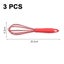 Silicone Whisk, Stainless Steel Wire Whisk Set Of 3 -balloon Egg Beater Perfect Carousel 2