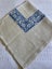 A perfect vintage thick ecru embroidered vintage Linen Tablecloth Carousel 3