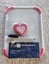 Magnetic white board - pink heart Carousel 1