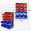 30 Bins Wall Mounted Tool Box Rack Garage Workshop Storage Organiser Carousel 3