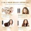 5 in 1 Hair Dryer Hot Comb Set Professional Curling Iron Hair Straightener Carousel 5