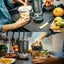 1200W Blender Extractor Cross Blade Replacement For Nutribullet Carousel 6