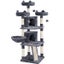 Cat Tree Large Cat House Plush Cat Tower with Caves Condos Platforms Carousel 6