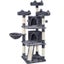 Cat Tree Large Cat House Plush Cat Tower with Caves Condos Platforms Carousel 9