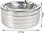 2 Pieces Stainless Steel Ashtray with Lid - Windproof Rotating Wind Ashtray for Carousel 3