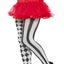 Harlequin Tights Plus Size Adult White Black Harley Quinn Costume Accessory Carousel 1