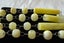 c1990s Long Vintage Mexican Aztec Yellow Onyx Agate or Howlite Beads Necklace Carousel 10