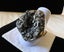 1970s Chunky Vintage Sparkling Smokey Grey Pyrite Mineral Ring * Size adjustable Carousel 7
