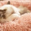Dog Cat Pet Calming Bed Warm Soft Plush Round Nest Comfy Sleeping Kennel Ca Carousel 6