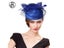 FS Wedding Church Red Hats Fascinators For Woman With Feather Veil Cocktail Carousel 5