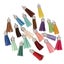 50pcs Leather Key Chain Ring Tassel Pendants Bulk Mixed DIY Crafts Jewelry Ma... Carousel 3