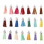 50pcs Leather Key Chain Ring Tassel Pendants Bulk Mixed DIY Crafts Jewelry Ma... Carousel 4