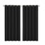2X Blockout Curtains Panels 3 Layers Black Carousel 1