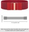 Women Wide Belt Elastic Cinch Waistband Stretch Dress Belt For Ladies Carousel 3