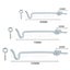 3packs Cabin Hook and Eye Gate Hooks Window Barn Door Shed Lock Catch Holder ... Carousel 2