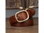 2.8cm Retro Female Thick Genuine Leather Belt Copper Pin Buckle For Girls Carousel 2