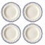 Gien Soup Plate Set Filet Cobalt 22.5cm 4pce Carousel 1
