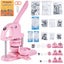New Button Maker Machine Pin Badge Maker 1/1.25/2.28 inch 3-in-1 Pink for DIY Carousel 1