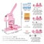 New Button Maker Machine Pin Badge Maker 1/1.25/2.28 inch 3-in-1 Pink for DIY Carousel 9