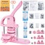 New Button Maker Machine Pin Badge Maker 1/1.25/2.28 inch 3-in-1 Pink for DIY Carousel 11