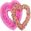 Rose Garland Heart Silicone Fondant Mold For Wedding Valentine's Gift Chocolate Carousel 1