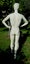 TALL WHITE EX SHOP DISPLAY MALE MANNEQUIN WITH MOULDED HAIR (1.92CM) Carousel 4