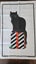 ~" Sue Boettcher Black Cat Artist Very Rare Linen Made In Ireland Tea Towel "~ Carousel 12
