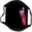 50pcs Ladies Fashion 3d Butterfly Printing Face Shield, Replaceable Cloth Carousel 2