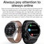 1.60 Inch Black Dial Bamboo Steel Band Ip68 Waterproof Smart Watch Support Bl... Carousel 11