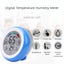 Digital Thermometer Hygrometer Multifunctional Trend Display C / F Unit Carousel 11