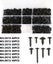 Versatile Black Wood Fastener Kit Self tapping Screws For Door Handles Machiner Carousel 1
