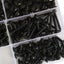 Versatile Black Wood Fastener Kit Self tapping Screws For Door Handles Machiner Carousel 3