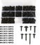 Versatile Black Wood Fastener Kit Self tapping Screws For Door Handles Machiner Carousel 4